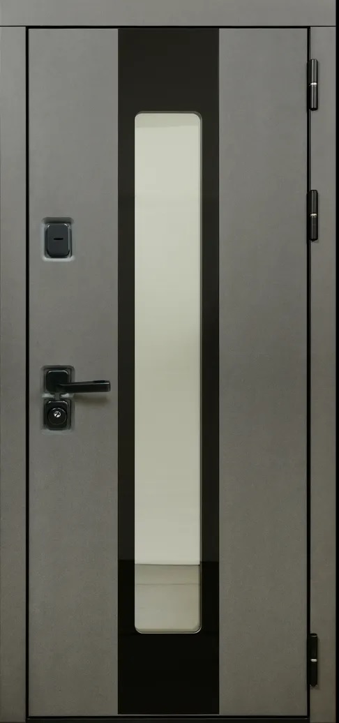 Юта NEW П-55 (окно+черное стекло) TSBR 7021 - П-63(окно) RAL 9003 - Апис плюс